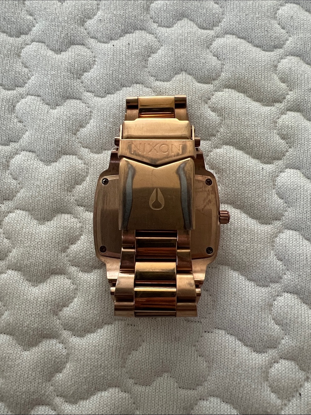 Nixon Rose Gold Square-Faced Stainless Steel Watch - Picture 5 of 7